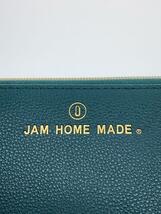 JAM HOME MADE◆長財布/レザー/GRN/無地/レディース_画像3