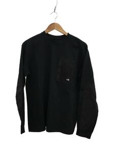 THE NORTH FACE◆L/S FIELD POCKET TEE_ロングスリーブフィールドポケットティー/XL/コットン/BLK