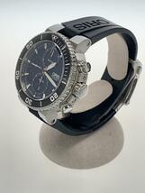 ORIS◆自動巻腕時計/アナログ/ラバー/BLK/BLK/7655-41/20231009日差+1_画像2