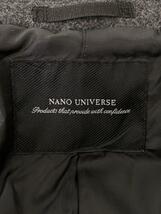 nano universe◆チェスターコート/L/ポリエステル/GRY/無地/NUC11C0T001TY_画像3