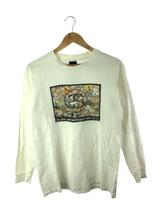 STUSSY◆長袖Tシャツ/L/コットン/WHT_画像1