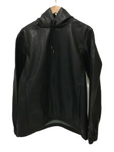 SOPHNET.◆パーカー/M/フェイクレザー/BLK/無地/SOPH-23221SYNTHETIC LEATHER ANORAK