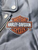 HARLEY DAVIDSON◆ジャケット/140cm/レザー/BLK_画像3