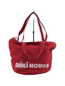 MIKI HOUSE◆トートバッグ/キャンバス/RED