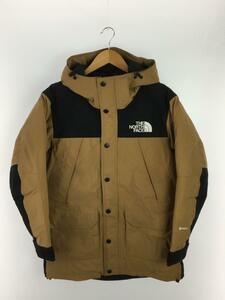 THE NORTH FACE◆MOUNTAIN DOWN COAT_マウンテンダウンコート/XS/ナイロン/キャメル/無地/ND91935