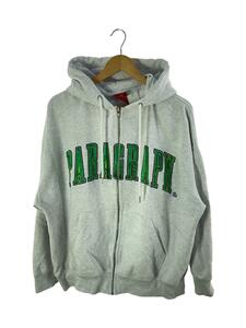 Paragraph◆ジップパーカー/-/コットン/GRY/Satin Hood Zip up