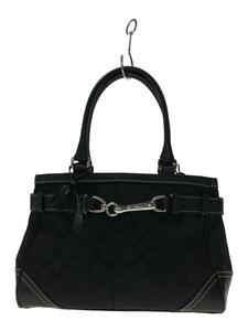 COACH◆トートバッグ_シグネチャー/キャンバス/BLK