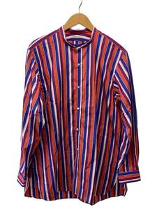 HEUGN◆Multi Stripe Band Collar Shirt Rob/長袖シャツ/4/コットン/shirt062