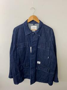 WTAPS◆JMOD LS COTTON DENIM PASTHG/長袖シャツ/3/コットン/NVY/231WVDT-SHM02