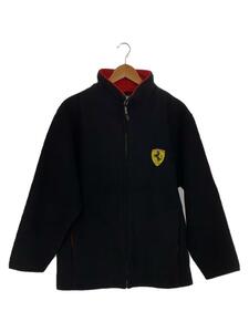 Ferrari◆90s/VINTAGE/フルジップ/フリースジャケット/L/ポリエステル/BLK/無地