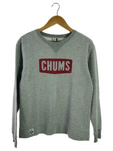 CHUMS◆CHUMS Boat Logo Crew Top/スウェット/S/コットン/グレー/CH00-0617/チャムス