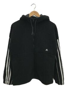 adidas◆フリースジャケット/S/ポリエステル/BLK/HP1374