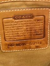 COACH◆ハンドバッグ/レザー/CML/無地/9303_画像5