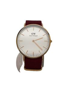 Daniel Wellington◆クォーツ腕時計/アナログ/-/WHT/RED/B36R7