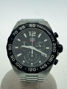 TAGHeuer◆クォーツ腕時計/アナログ/ステンレス/BLK/SLV/SS/CAZ1010