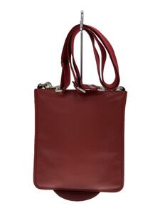 LOEWE◆アナグラム/ショルダーバッグ/レザー/RED/358.29.L30