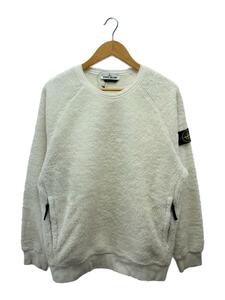 STONE ISLAND◆フリーススウェット/M/コットン/WHT/無地/751560234V0001