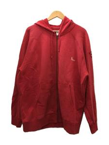 Papas◆ジップパーカー/XL/コットン/RED/D0425UPXX