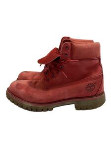 Timberland◆Timberland_レースアップブーツ/A1149 3940/26cm/RED/スウェード