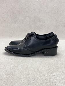 Christian Dior◆ラインストーン装飾/CDロゴ金具/リボン/ドレスシューズ/36.5/BLK