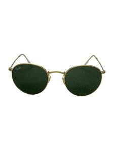 Ray-Ban◆ROUND METAL/サングラス/GLD/GRN/メンズ/RB3447