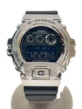 CASIO◆クォーツ腕時計_G-SHOCK/デジタル/ラバー/SLV/BLK_画像1