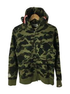 A BATHING APE◆ジップパーカー/M/コットン/KHK/カモフラ/001ZP1201004M