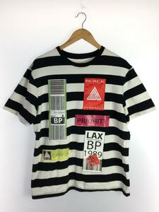 Black pyramid◆Tシャツ/XL/コットン/BLK/ボーダー