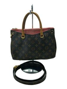 LOUIS VUITTON◆パラスBB_モノグラム・キャンバス_BRW_ポピーペタル/PVC/ブラウン/ルイヴィトン