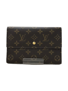 LOUIS VUITTON◆ポシェット・パスポール_モノグラム・キャンバス_BRW/PVC/レディース