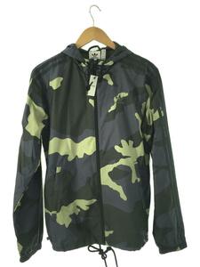 adidas◆ナイロンジャケット/M/ポリエステル/NVY/カモフラ/HF4876/M CAMO WB