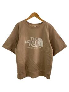 THE NORTH FACE PURPLE LABEL◆NT6003N/10OZ H/S CREW NECK SWEAT TEE/L/ベージュ/プリント