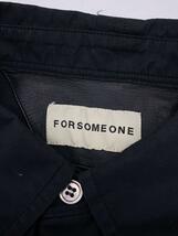 FORSOMEONE◆フォーサムワン/バックロゴ長袖シャツ/サイズ：48/コットン/ブラック/78000217_画像3