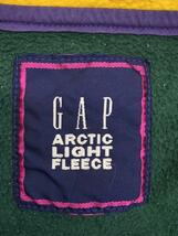 GAP◆90s/ARCTIC LIGHT FLEECE/OLD/フリースジャケット/L/ポリエステル/GRN_画像3