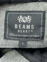 BEAMS HEART◆ジャケット/L/ウール/GRY/無地/42-18-0101-819_画像3