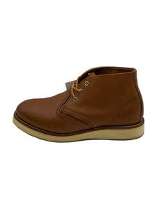 RED WING◆WORK CHUKKA/チャッカブーツ/US8/BRW/レザー/3140