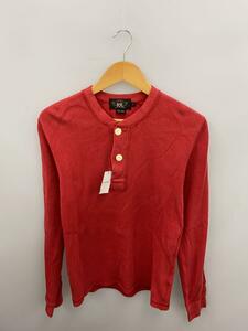 RRL◆ヘンリーネックカットソー/M/コットン/RED