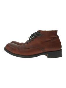 PADRONE◆CHUKKA BOOTS with SIDE ZIP/42/ブラウン/レザー/pu7358-120513d