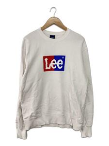 Lee◆スウェット/L/コットン/WHT/無地/E268-01806