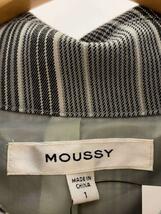 MOUSSY◆ステンカラーコート/1/ポリエステル/GRY/チェック/010FSS30-1330_画像3