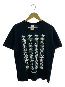 NEIGHBORHOOD◆Tシャツ/L/コットン/ブラック/プリント