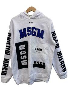 MSGM◆パーカー/M/コットン/WHT/2540MM174