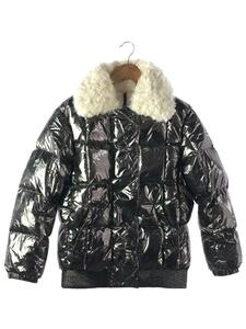 MONCLER◆MORVILLE/モーヴィル/ファーダウンジャケット/0/ポリエステル/シルバー/1A575-00-54AEL