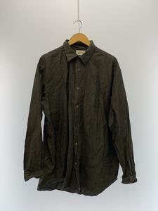 MARKAWARE◆HUGE SHIRT SOKTAS/長袖シャツ/3/A22C-03SH01C/カーキ