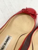 MANOLO BLAHNIK◆パンプス/36.5/RED_画像9