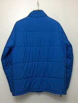 STUSSY◆PUFFER JACKET/THERMOLITE/ダウンジャケット/L/ポリエステル/BLU/無地_画像2