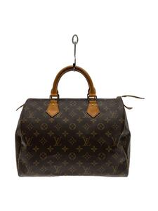 LOUIS VUITTON◆1)スピーディ30_モノグラム・キャンバス_BRW/PVC/BRW