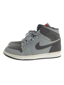 NIKE◆AIR JORDAN 1 RETRO HIGH PREMIUM/エアジョーダンレトロハイ/グレー/26cm/GRY