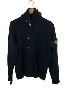 STONE ISLAND◆Zip Bottun Cardigan/カーディガン(厚手)/M/ウール/BLK/591550LA3