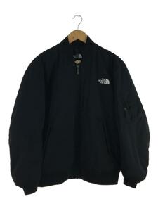 THE NORTH FACE◆INSULATION BOMBER JACKET_インサレーションボンバージャケット/M/ポリエステル/BLK/